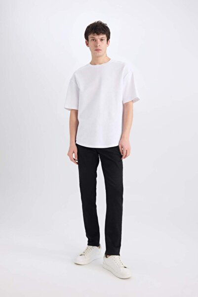 DeFacto Carlo Skinny Fit Extra Slim Fit Κανονική μέση Εξαιρετικά στενό πόδι Μ...