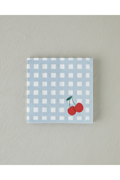 English Home Паперові серветки "Вишня", упаковка з 20 штук, 33x33 см, сині