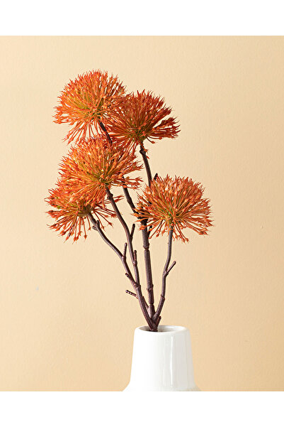 English Home Thorn Onion Tek Dal Yapay Çiçek Turuncu
