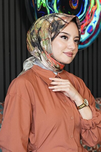 AFVENTE Prirodni uzorak sivi Pamuk mekani šal