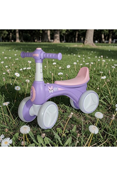 OEM Children's balance bike with 4 wheels, lights, music and soap bubbles 211