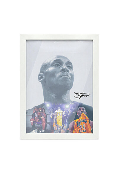 KAYNOCK Kobe Bryant, Los Angeles Lakers, Nba Basketbol Poster Tablo Beyaz Çer...