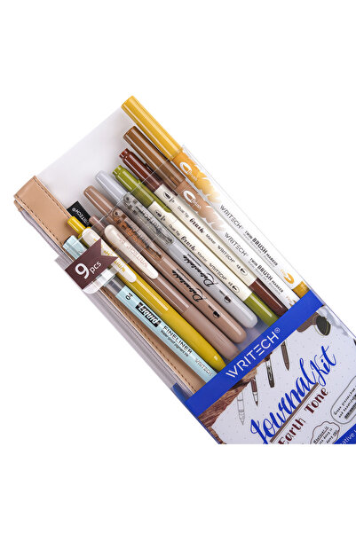 Writech W-JK03-2 DAWN KALEM SETİ (SARI-YEŞİL) - 9'LU SET
