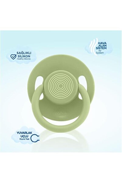 Wee Baby Cool Round Tip Pacifier No:1 0-6 Months Green