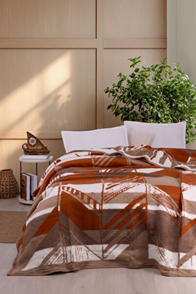 Sesli Home Luxury Plush Blanket 22104a King Size 200x230 - Thick Warming Blanket