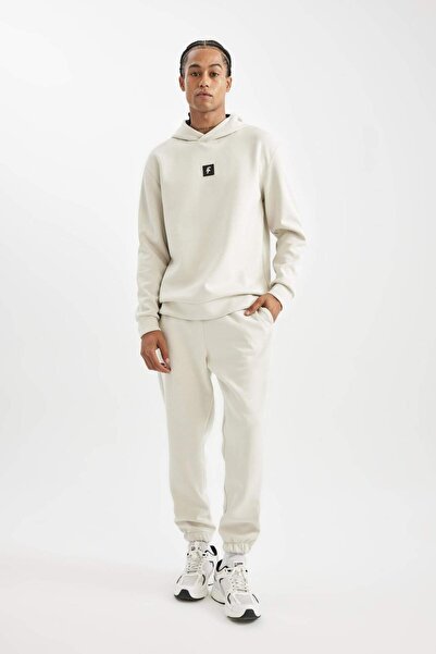 DeFacto Αθλητικά παντελόνια Jogger Standard Fit Κανονική εφαρμογή Ελαστική μέ...