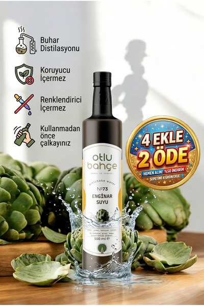 Otlu Bahçe Enginar Suyu, Artichoke Water 500ml
