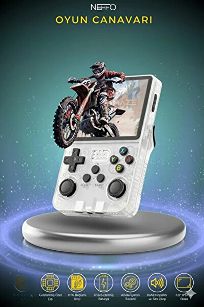 NEFFO R36S Retro Oyun Konsolu 15.000+ Konsol Oyunu Yeni Nesil El Atarisi 64 G...