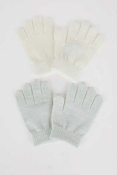 DeFacto Girl's 2-Piece Knitwear Gloves C8147A824Wn