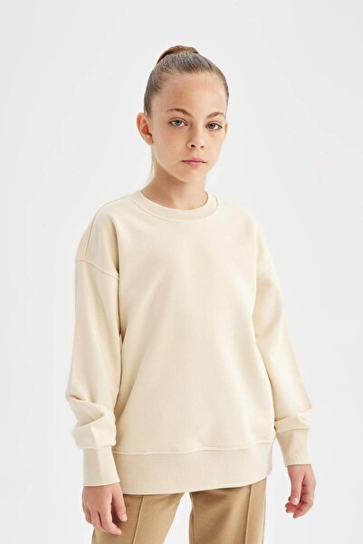 DeFacto Hanorac pentru școală, din bumbac, cu gât crew, pentru fete - A2797a8...