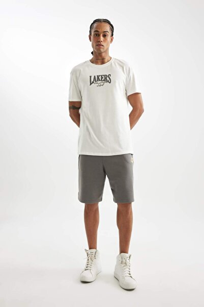 DeFacto NBA Los Angeles Lakers Kısa Paça Şort D2752AX24AU