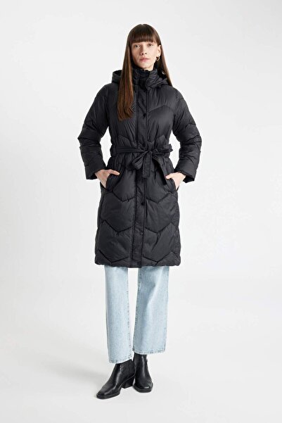 DeFacto Relax Fit Hooded Αδιάβροχο Thin Parka