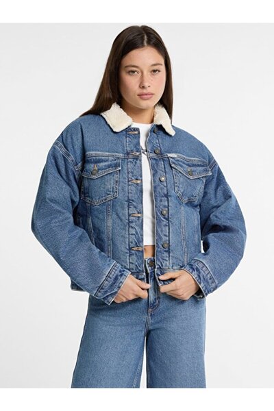 Guess Jeans Kadın Denim Ceket