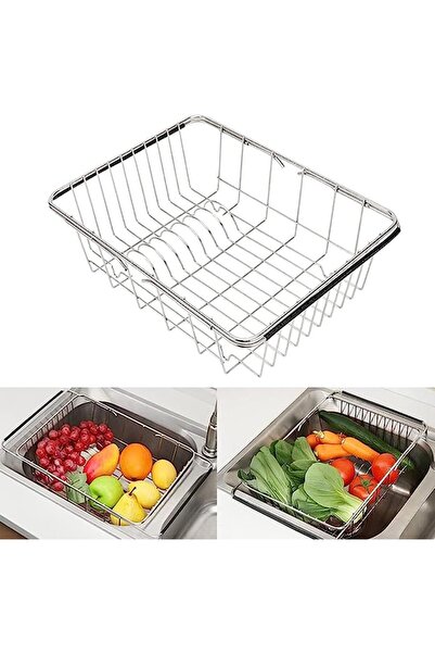 Arabest Expandable Dish Drying Rack, Adjustable In-Sink or Countertop Drainer...