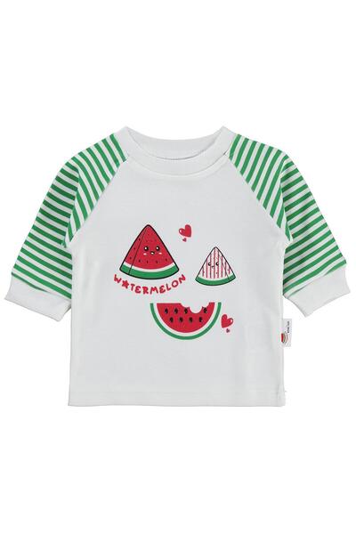 Nova Baby Φούτερ με άρωμα καρπούζι Renglan Kol 0-9 μηνών - Εκρού