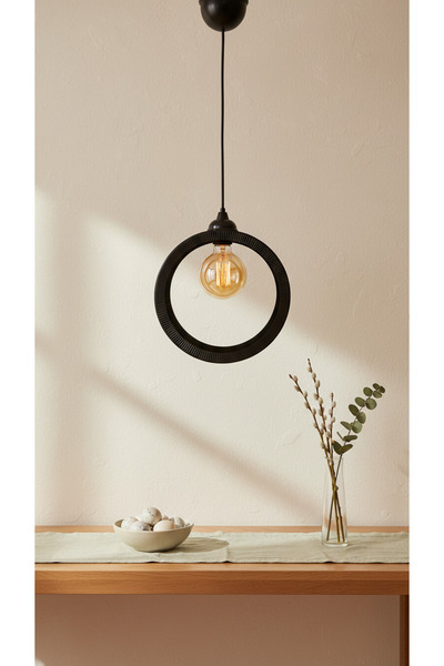 365GUNSERİSONU Siyah Endüstriyel Metal Hasır Tel Dairesel Model Hol mutfak Te...