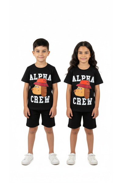 Booni Jooni Alpha Crew Printed Shorts Suit