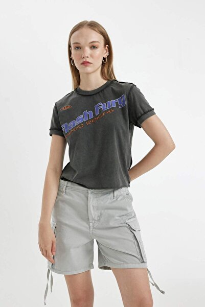 DeFacto Crew Neck Short Sleeve Coool T-Shirt D4144AX24SM