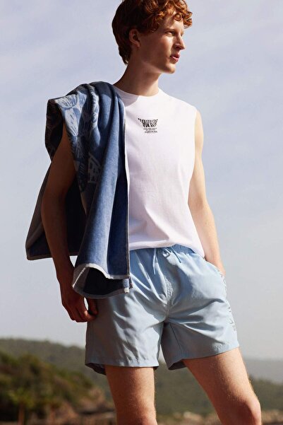 DeFacto Mesh Lined Short Length Swim Shorts B7297Ax24Hs