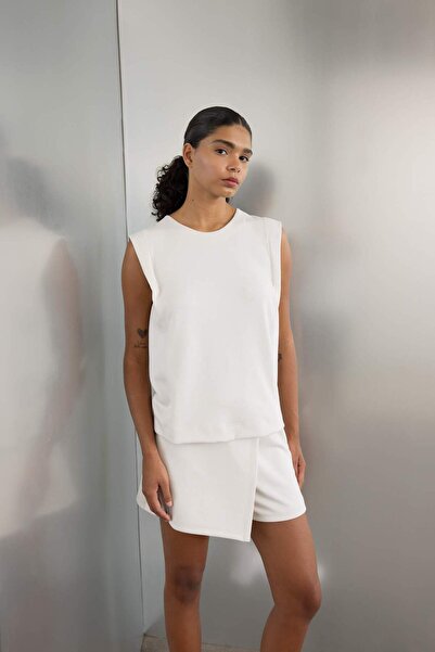 DeFacto Tricou modal standard cu guler tip ciclist C0364AX24SM