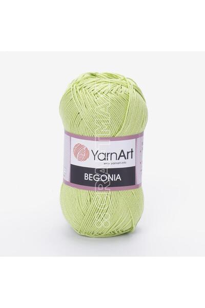 Yarnart BEGONIA - Fir de tricotat manual mercerizat VERDE FISTECAL-5352