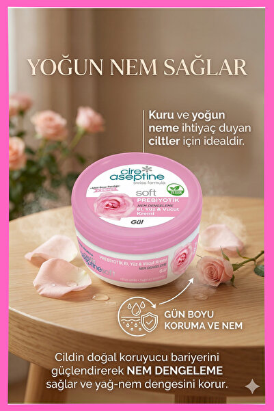 CIRE ASEPTINE Krem 300ml Prebiyotik Gül