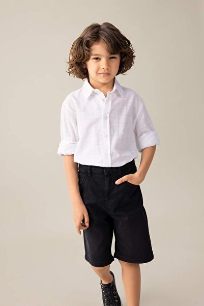 DeFacto Μακρυμάνικο πουκάμισο για αγόρι πόλο 24 ετών 801003740