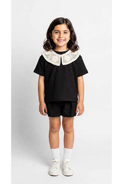 Booni Jooni Lace Collar Detailed Shorts Suit