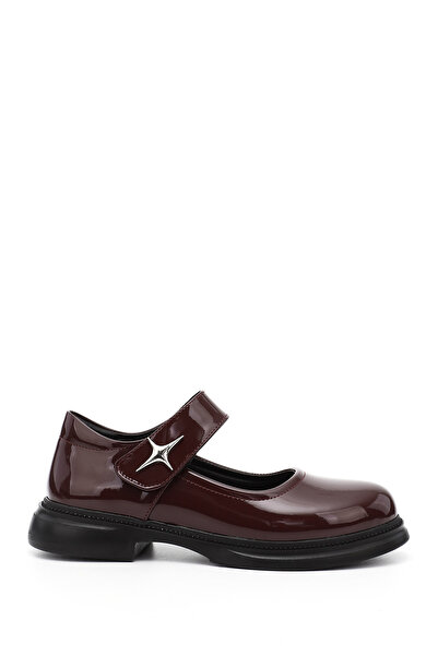 GÖNDERİ(R) Women's Burgundy Patent Leather Mary Jane Shoes