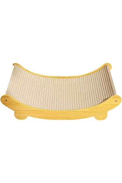 Saharaz لوح خدش للقطط مصنوع من السيزال الطبيعي مع سرير مدمج، تصميم كبير للقطط...