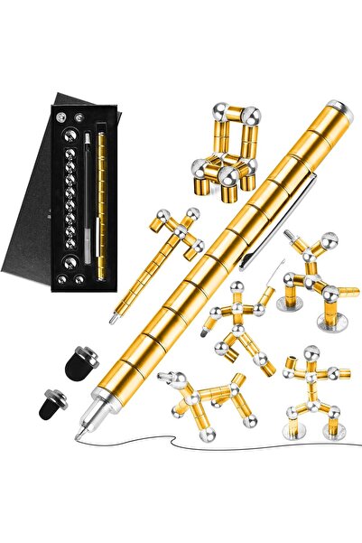 Saharaz قلم مغناطيسي معياري، أداة كتابة متعددة الوظائف بتصميم لتخفيف التوتر