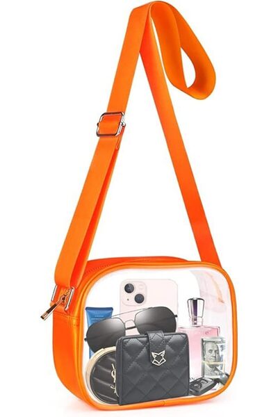 Arabest Clear Crossbody Bag with Adjustable Shoulder Strap, Stadium Approved ...
