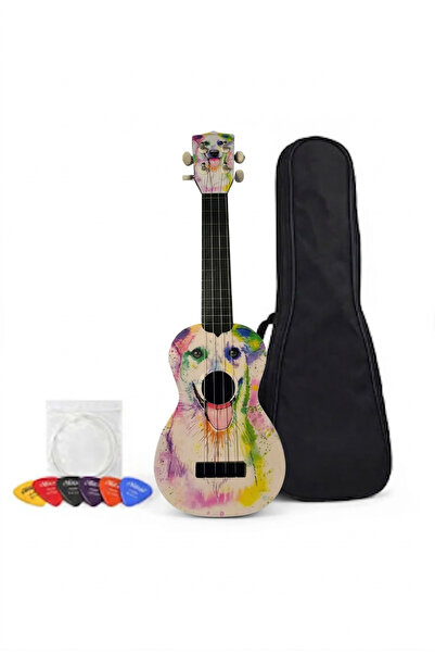 gonzales Σοπράνο Ουκουλέλε με σχέδιο σκύλου