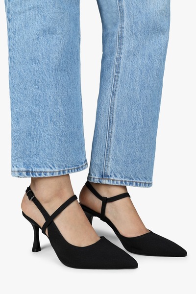 Shoeberry Γυναικείο στιλέτο Nella Black Satin