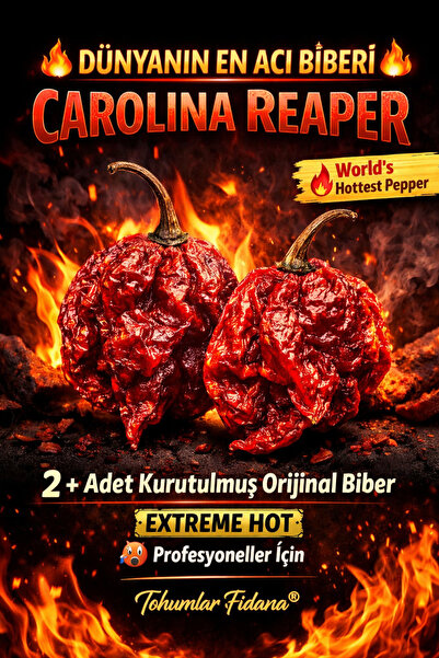 Genel Markalar +2 Adet Carolina Reaper Kurutulmuş Orginal Biber