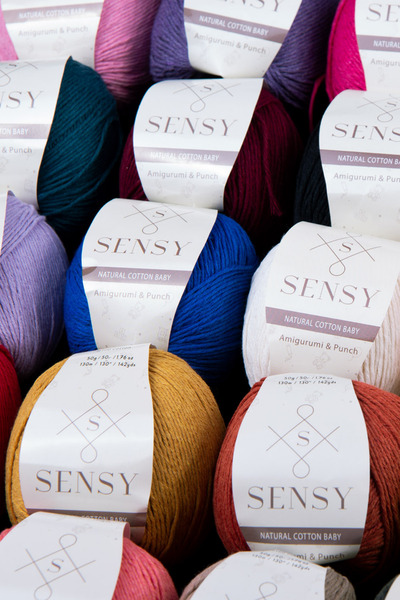 SENSY Premium 12 Adet 50 Gr Baby Cotton Amigurumi Ve Punch (panç) Ipi Set3