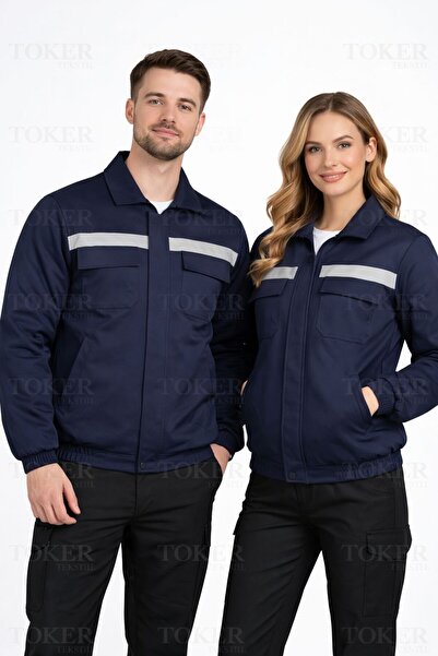 TOKER TEKSTİL İş Montu Reflektörlü Kapitoneli Gabardin 7/7