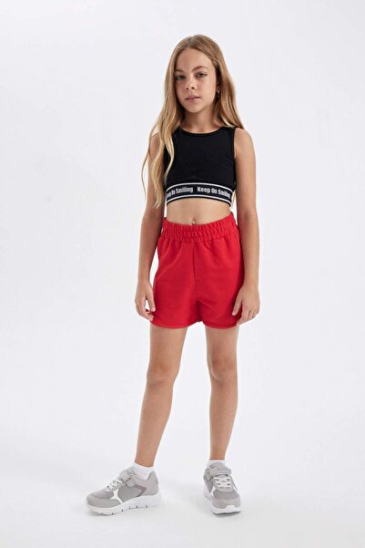 DeFacto Girl's Shorts - Printed, D2010A824SM