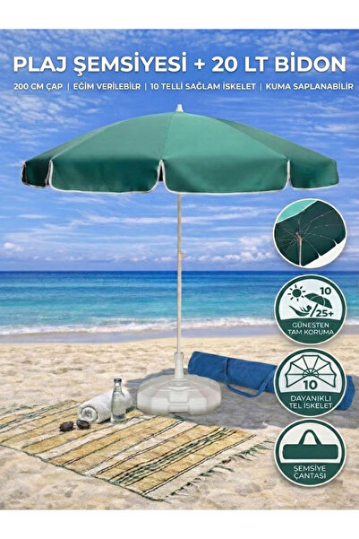 form outdoor Plaj Şemsiyesi 20lt. Bidonlu Taşıma Çantası Hediyeli