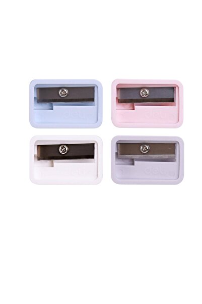 huitich Mini Single-Hole Pencil Sharpener Set Pack of 4 Assorted Colors