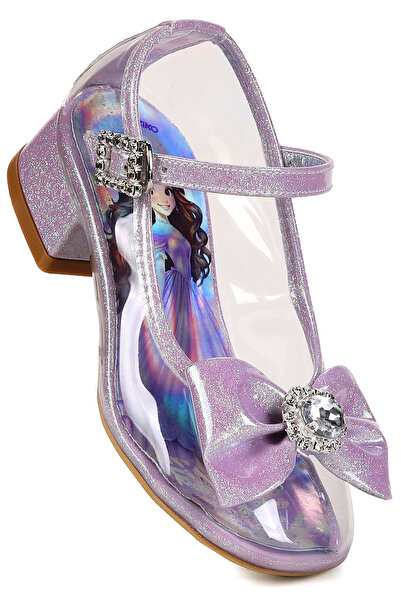 KARAMAZI Asel Fata Copii Rochie de Seara cu Toc Sclipici Pantofi Transparenti