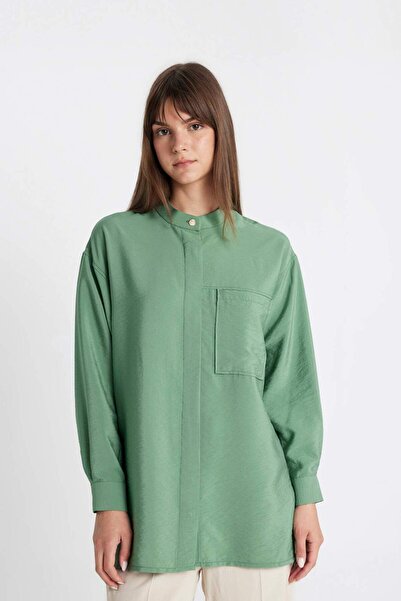 DeFacto Relaxed Fit Long Sleeve Tunic Shirt - D1434AX24HS
