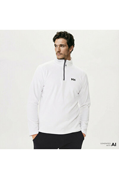 Helly Hansen Mount Erkek Beyaz Polar Sweatshirt
