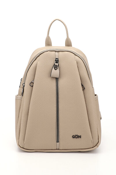 GÖNDERİ(R) Light Mink Heart Large Size Women's Backpack B6810