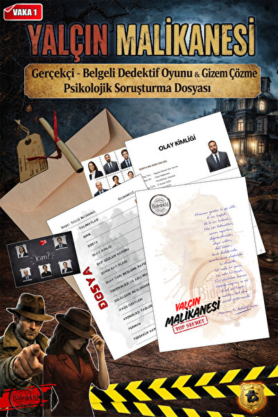 bidedektif Yalçın Malikanesi | Gerçekçi - Belgeli Dedektif Oyunu & Psikolojik...