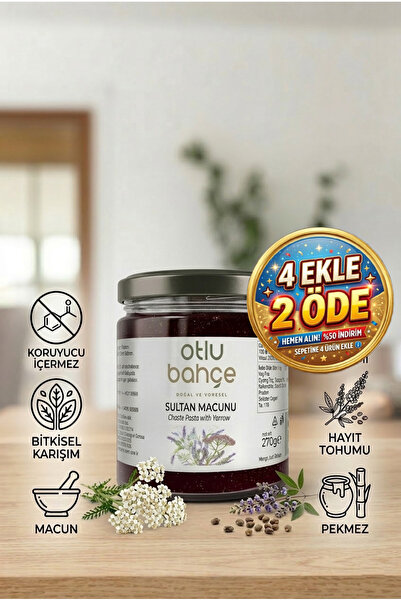 Otlu Bahçe Civan Perçemli Hayıt Bitkisel Sultan Macunu, Chaste Seed And Yarro...