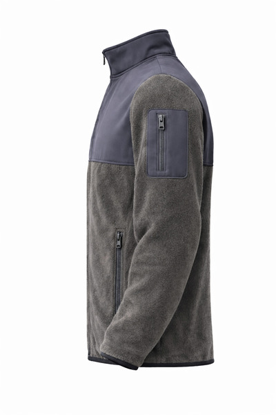 TOKER TEKSTİL Full Zip Softshell Paneled Fleece