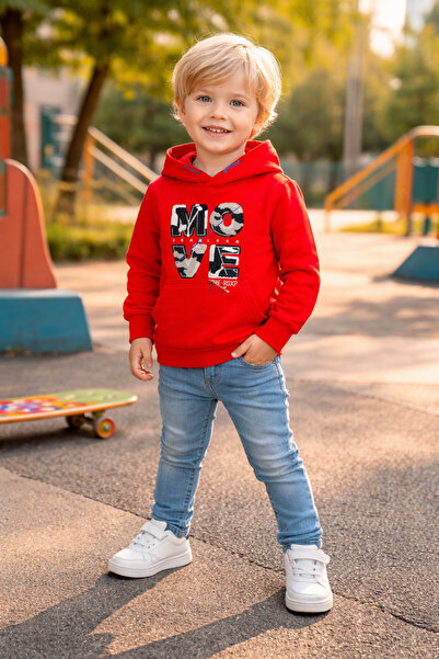 NANİCA سترة أورانج للأولاد بغطاء للرأس من عمر 6 إلى 16 سنة