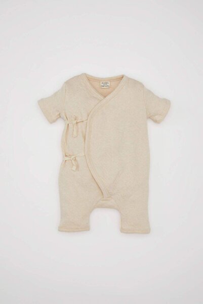 DeFacto Kısa Kollu Tulum Kız Bebek Yenidoğan C5086A524SM