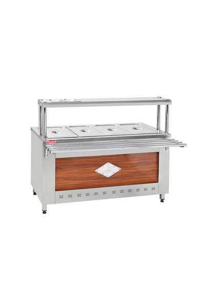 HİMAKSAN 3+1 Elektrikli 4 Gözlü Tezgahlı Benmari HMK-BSE4